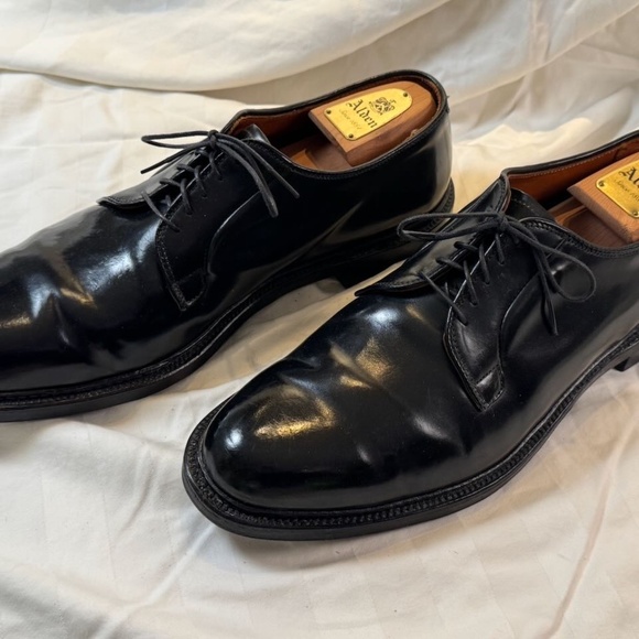 Alden Black Shell Cordovan Plain Toe Blucher - Size 13 - Picture 3 of 16
